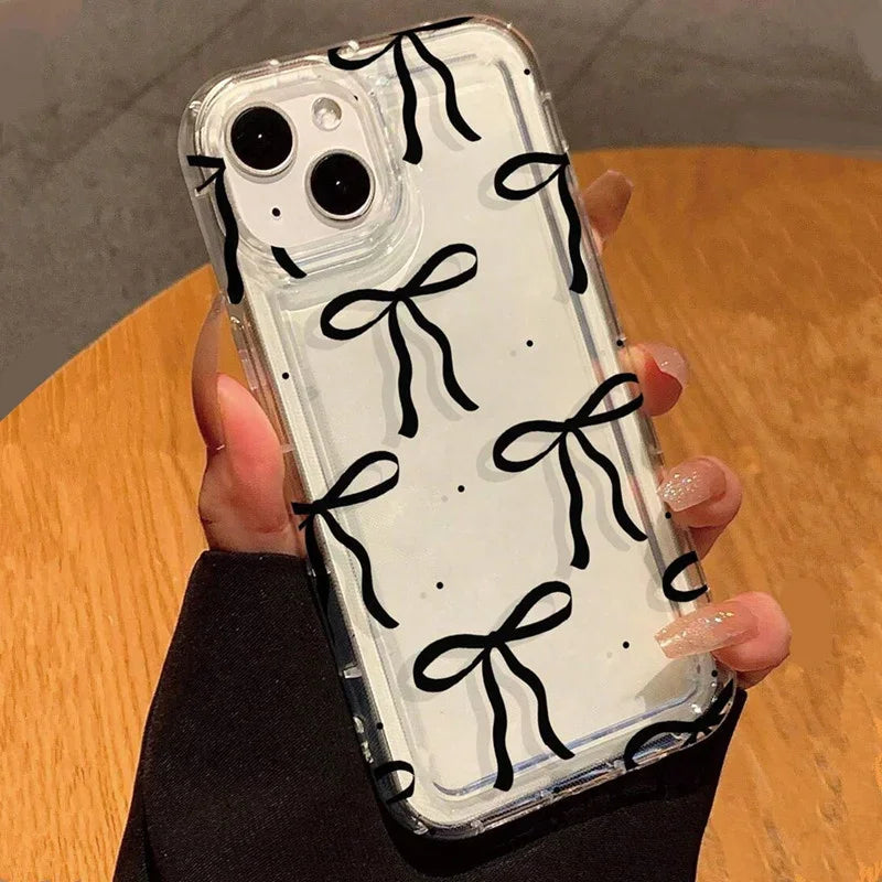 Heart Bow Clear Case