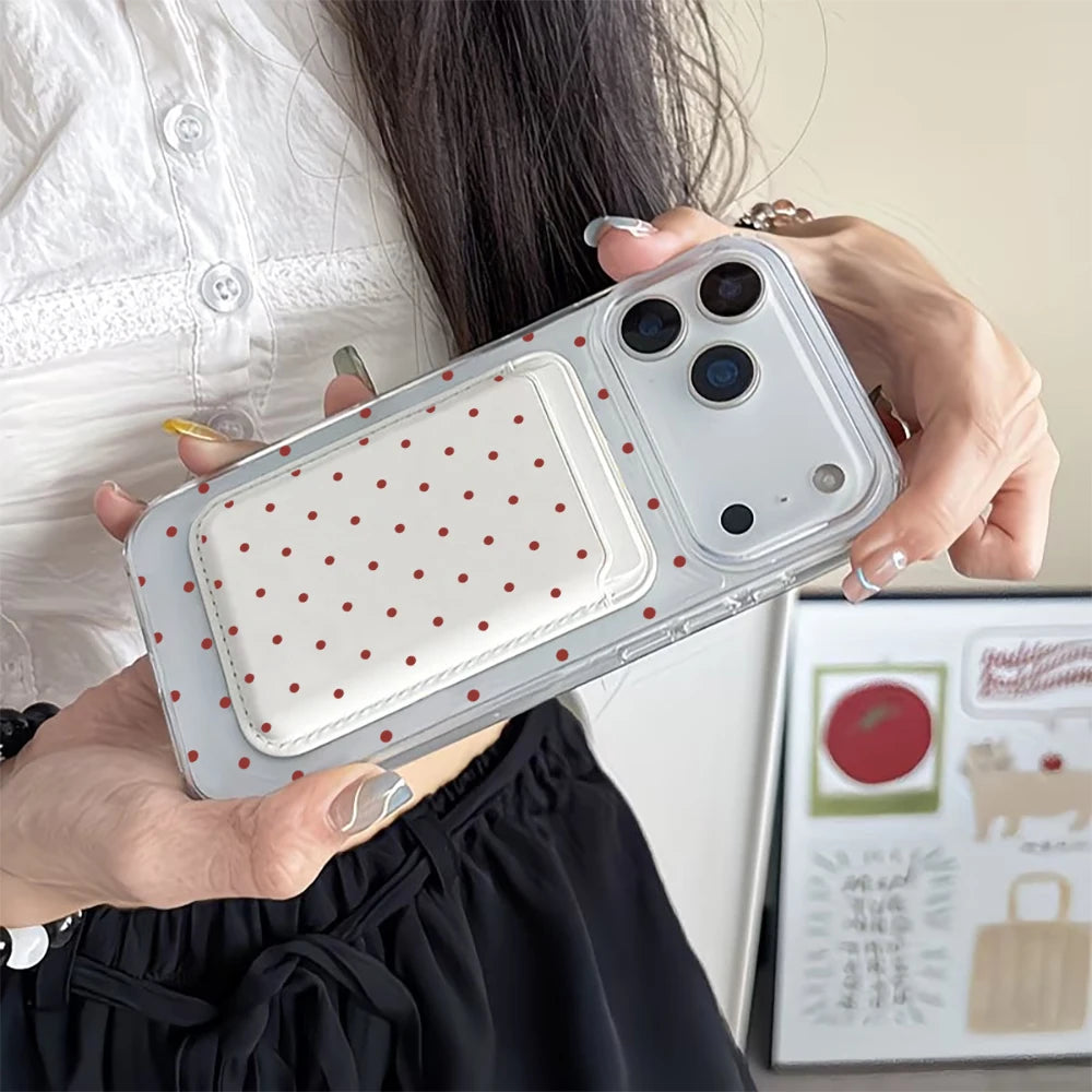 Red Dot MagSafe Wallet Case