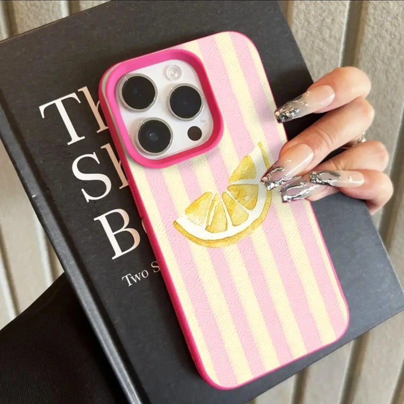 Lemon Stripe Case