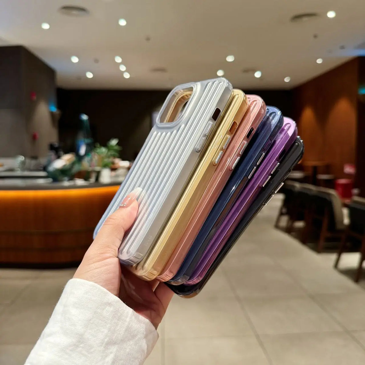 Suitcase Stripe Case