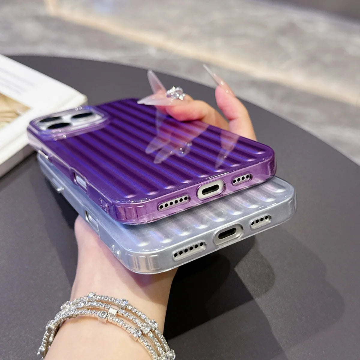 Suitcase Stripe Case