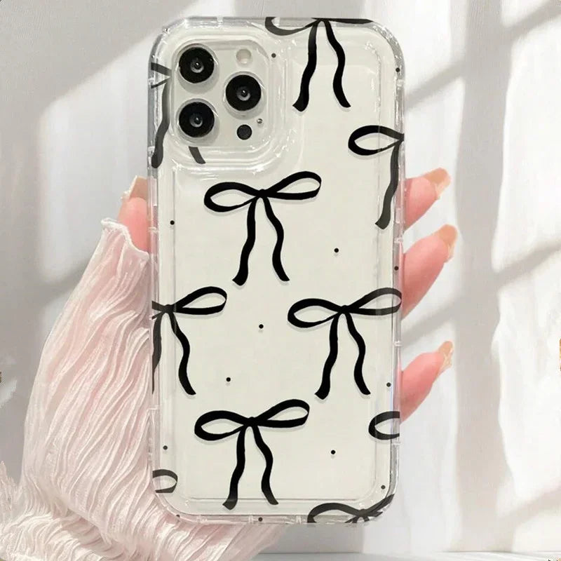 Heart Bow Clear Case