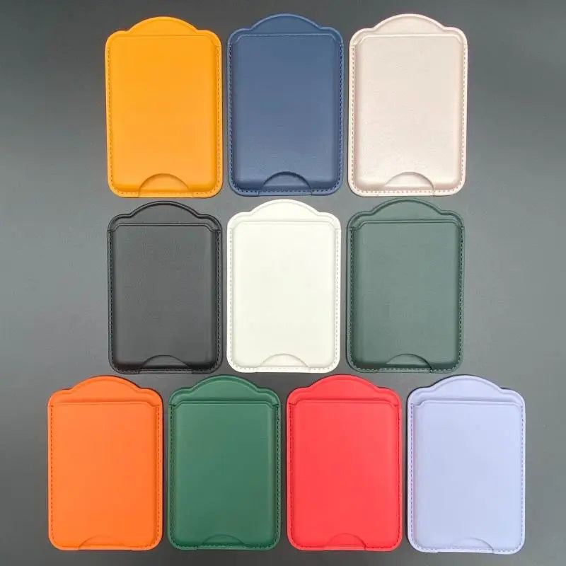 Magnetic Leather Card Holder