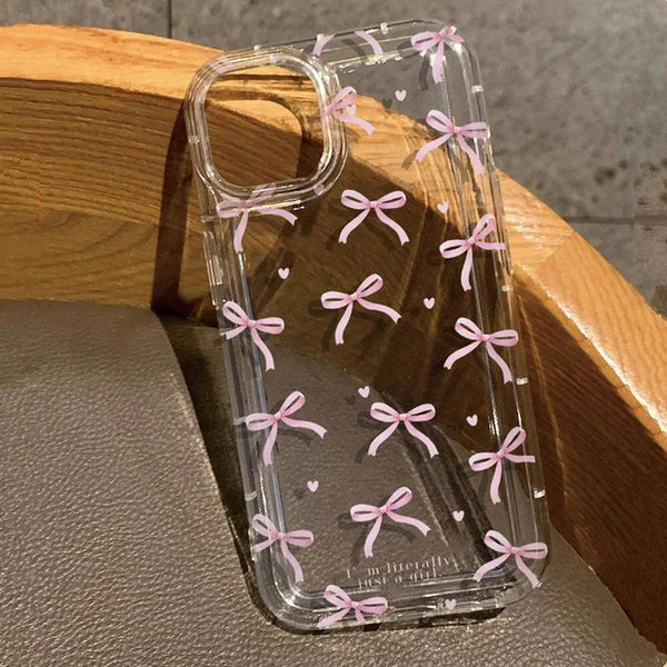Heart Bow Clear Case