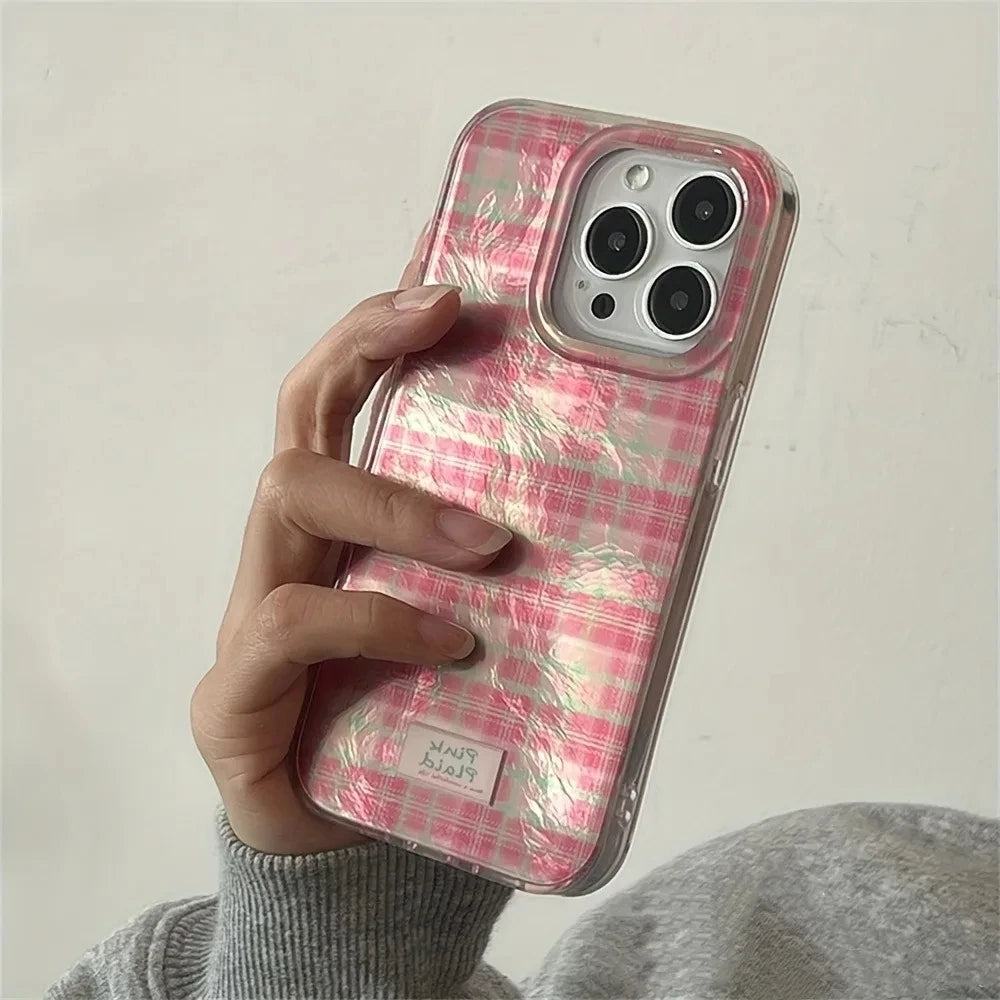 Colour Block Plaid Case