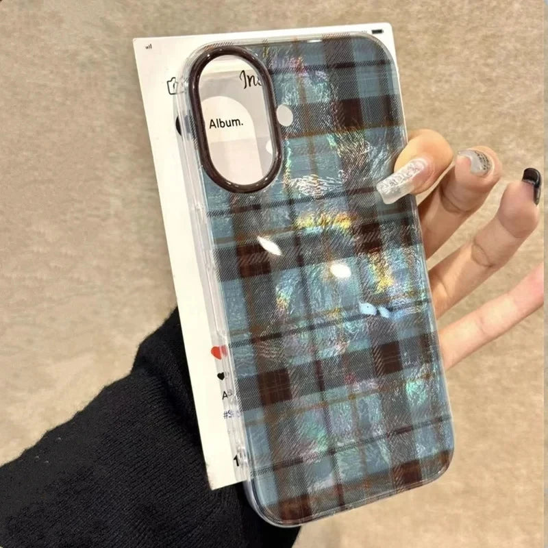 Colour Block Plaid Case