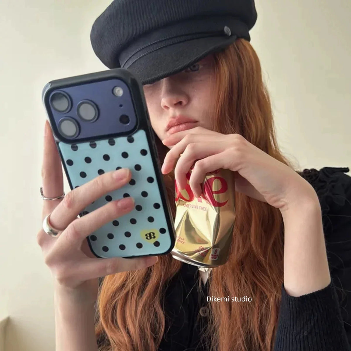 Mint Dot Textured Case