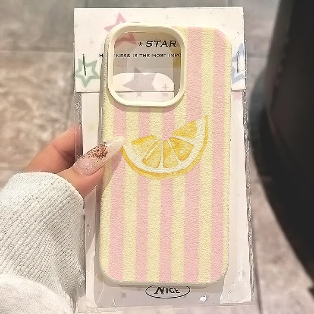 Lemon Stripe Case