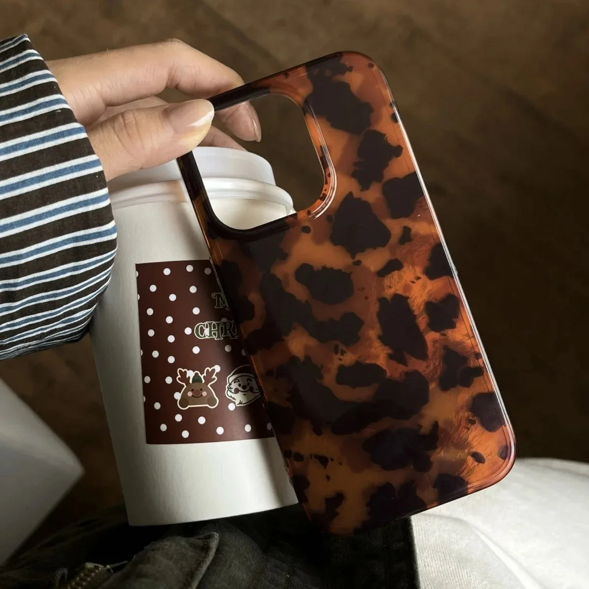 Amber Laser Leopard Case