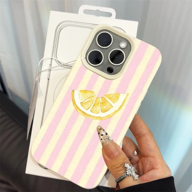 Lemon Stripe Case