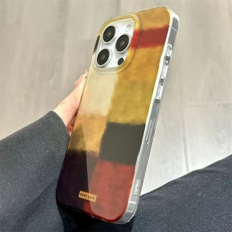 Colour Block Plaid Case