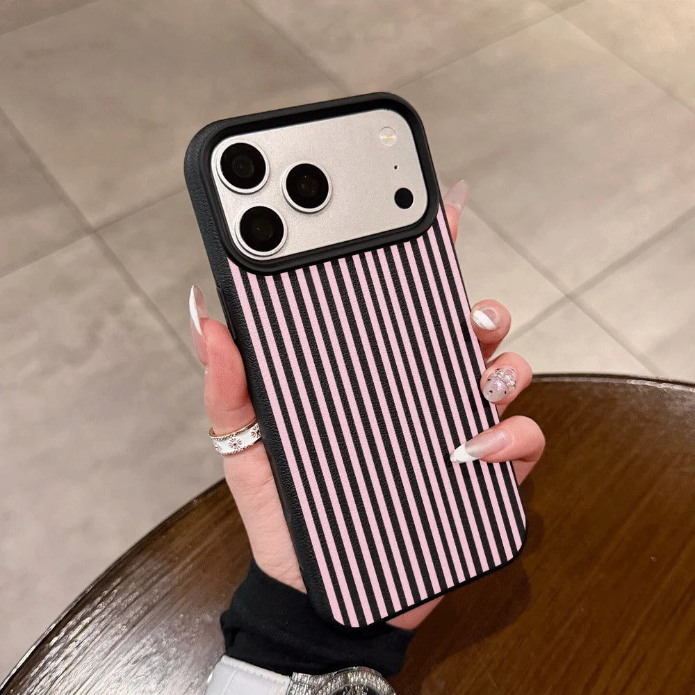 Pink Stripe Matte Case