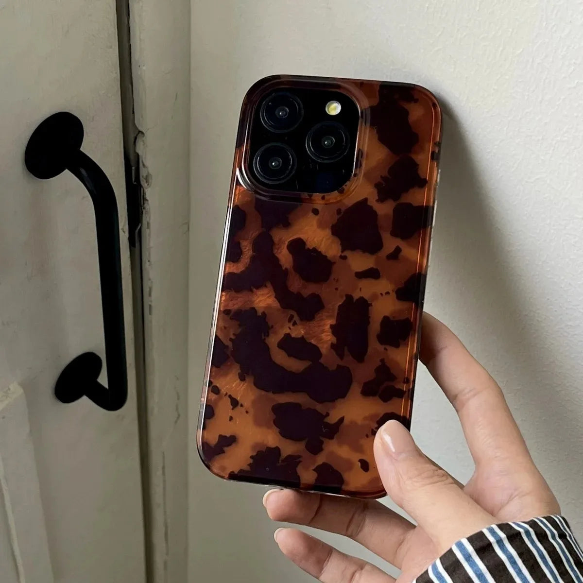 Amber Laser Leopard Case