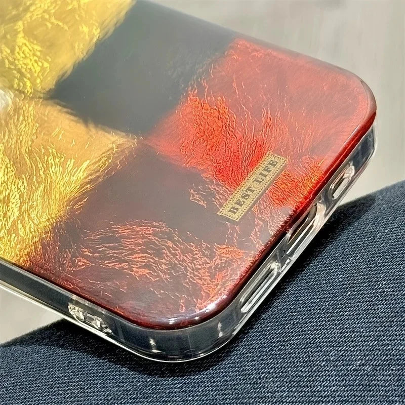 Colour Block Plaid Case