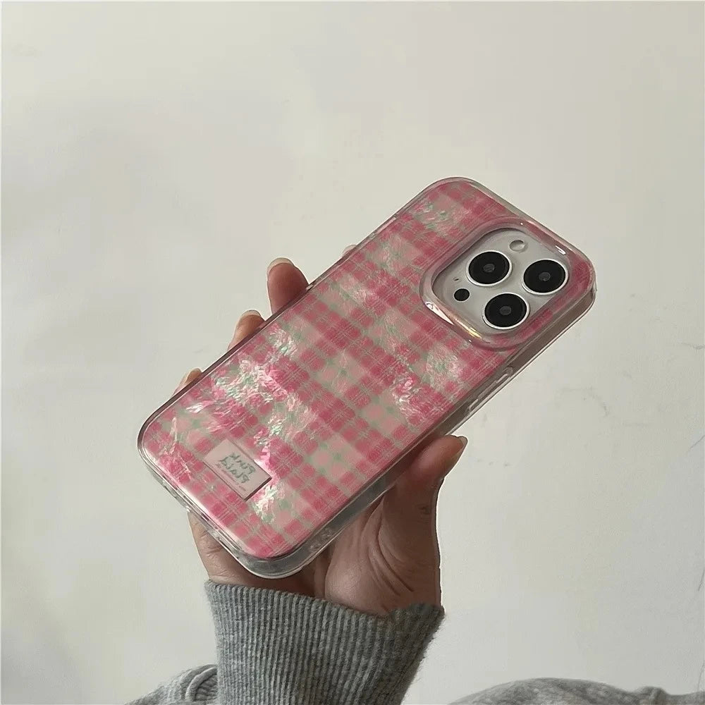 Colour Block Plaid Case