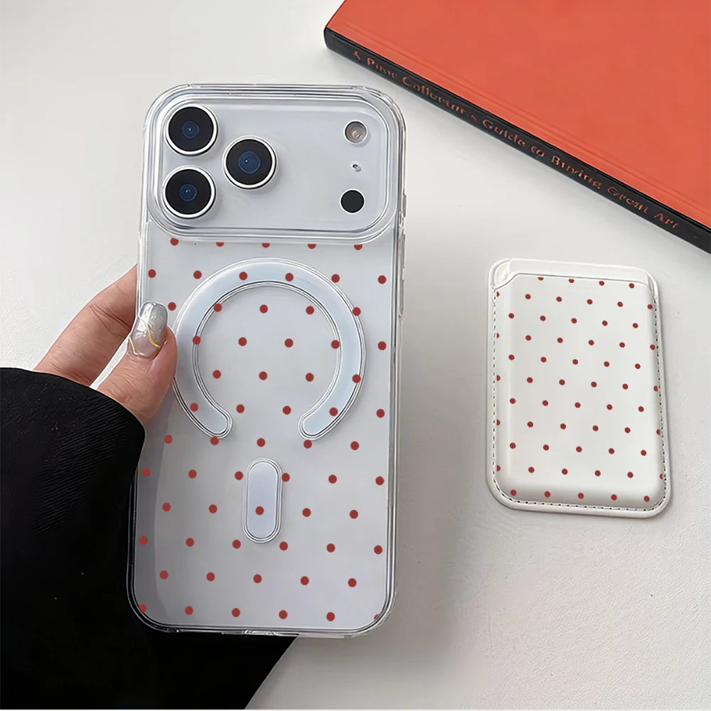 Red Dot MagSafe Wallet Case