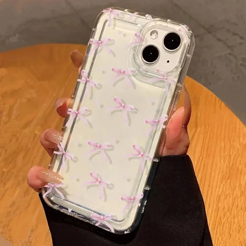 Heart Bow Clear Case