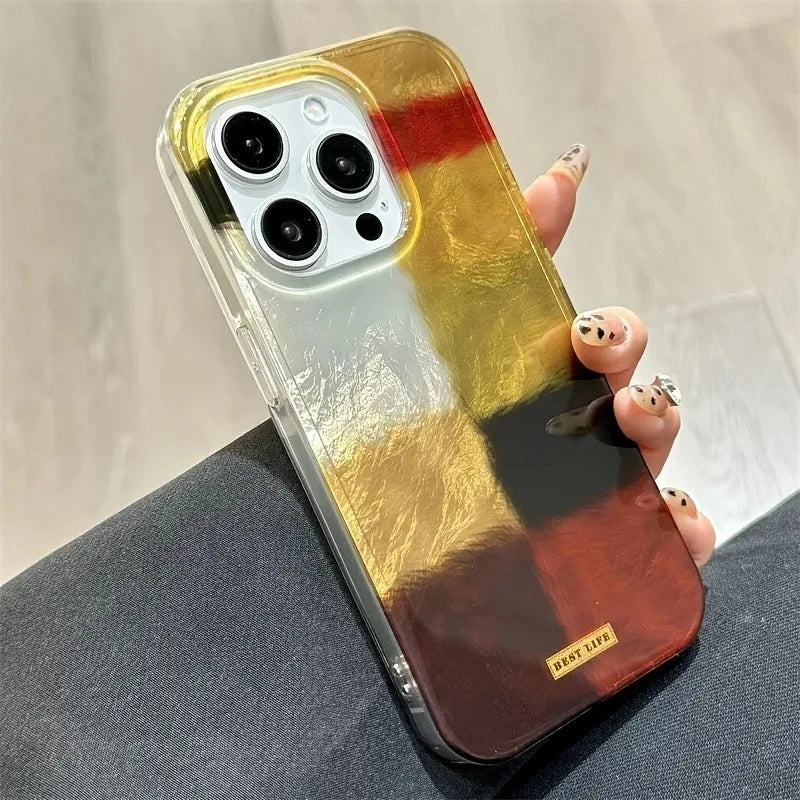Colour Block Plaid Case