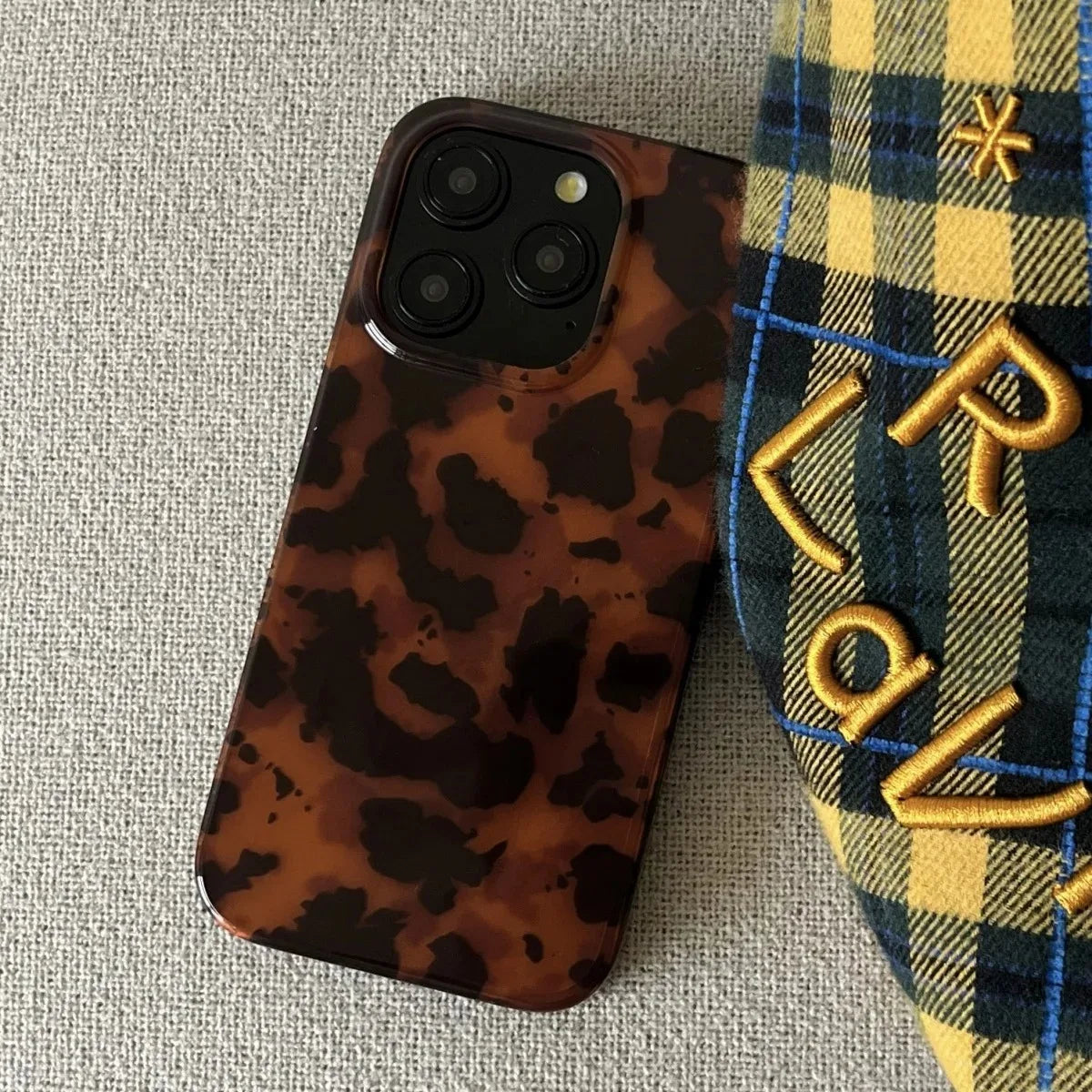 Amber Laser Leopard Case