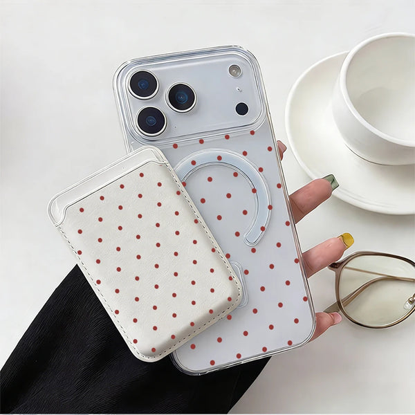 Red Dot MagSafe Wallet Case