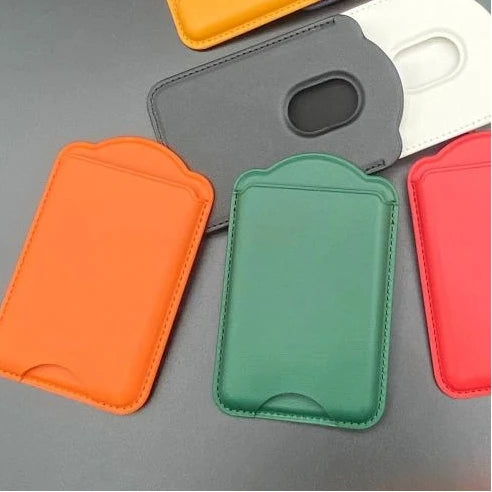 Magnetic Leather Card Holder