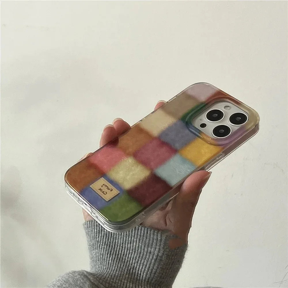Colour Block Plaid Case