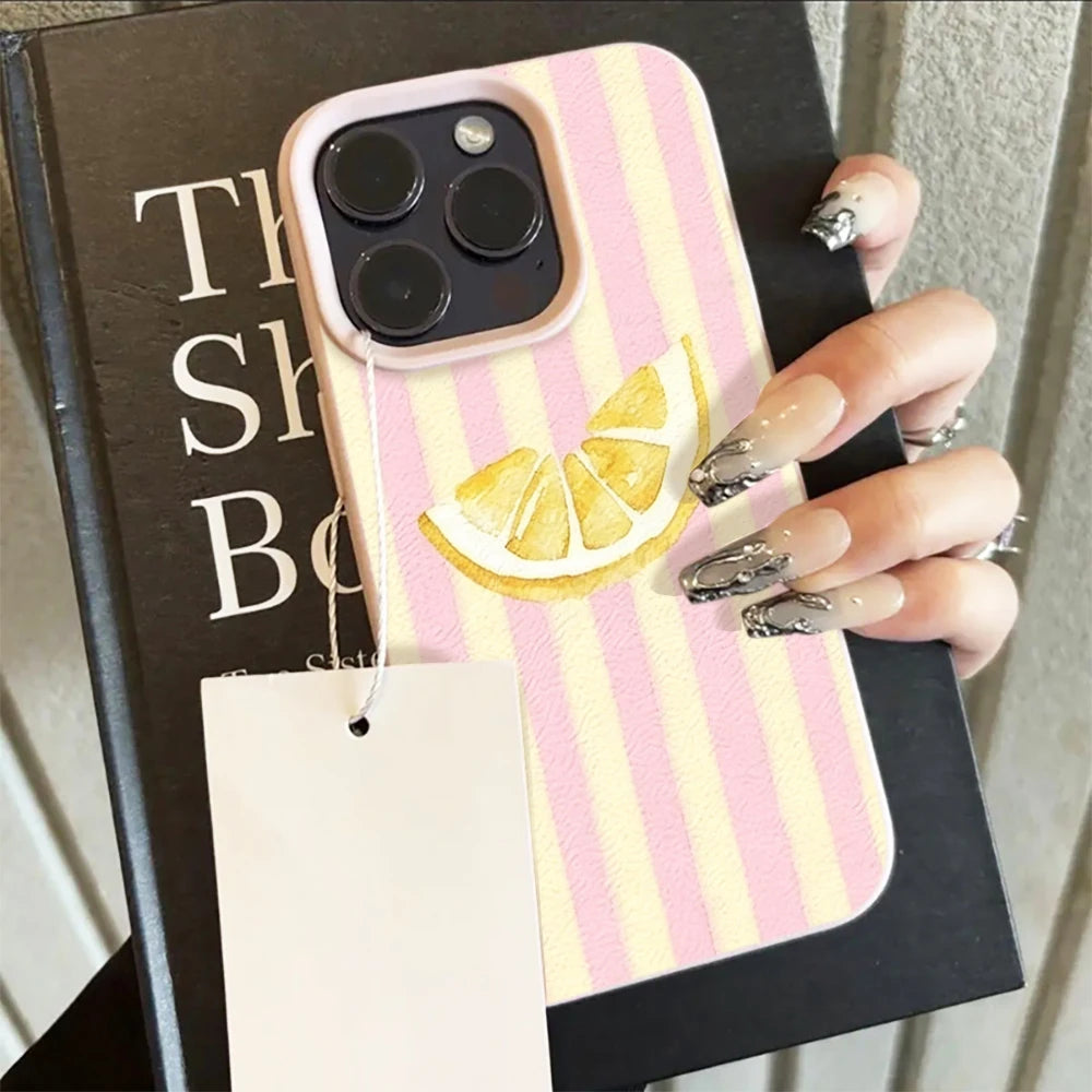 Lemon Stripe Case