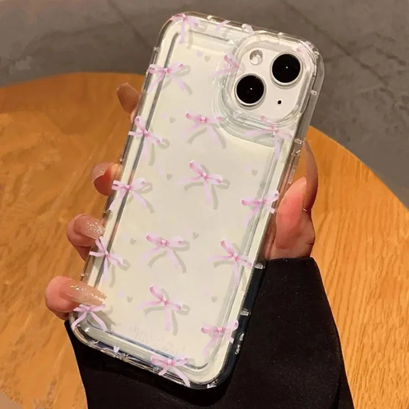 Heart Bow Clear Case