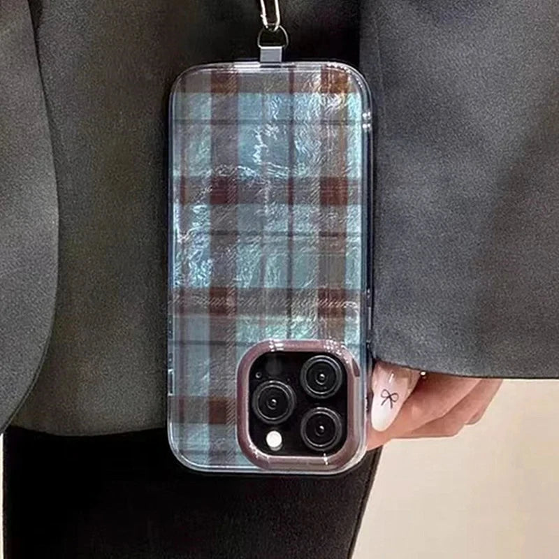 Colour Block Plaid Case