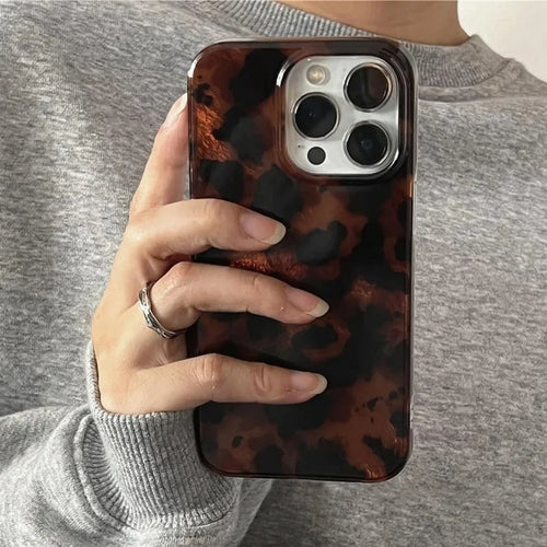 Amber Laser Leopard Case