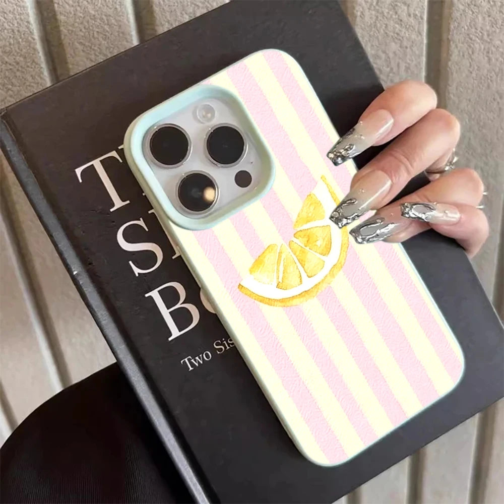 Lemon Stripe Case