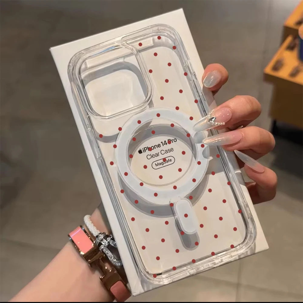 Red Dot MagSafe Wallet Case