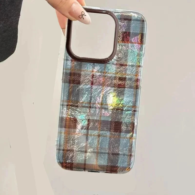 Colour Block Plaid Case