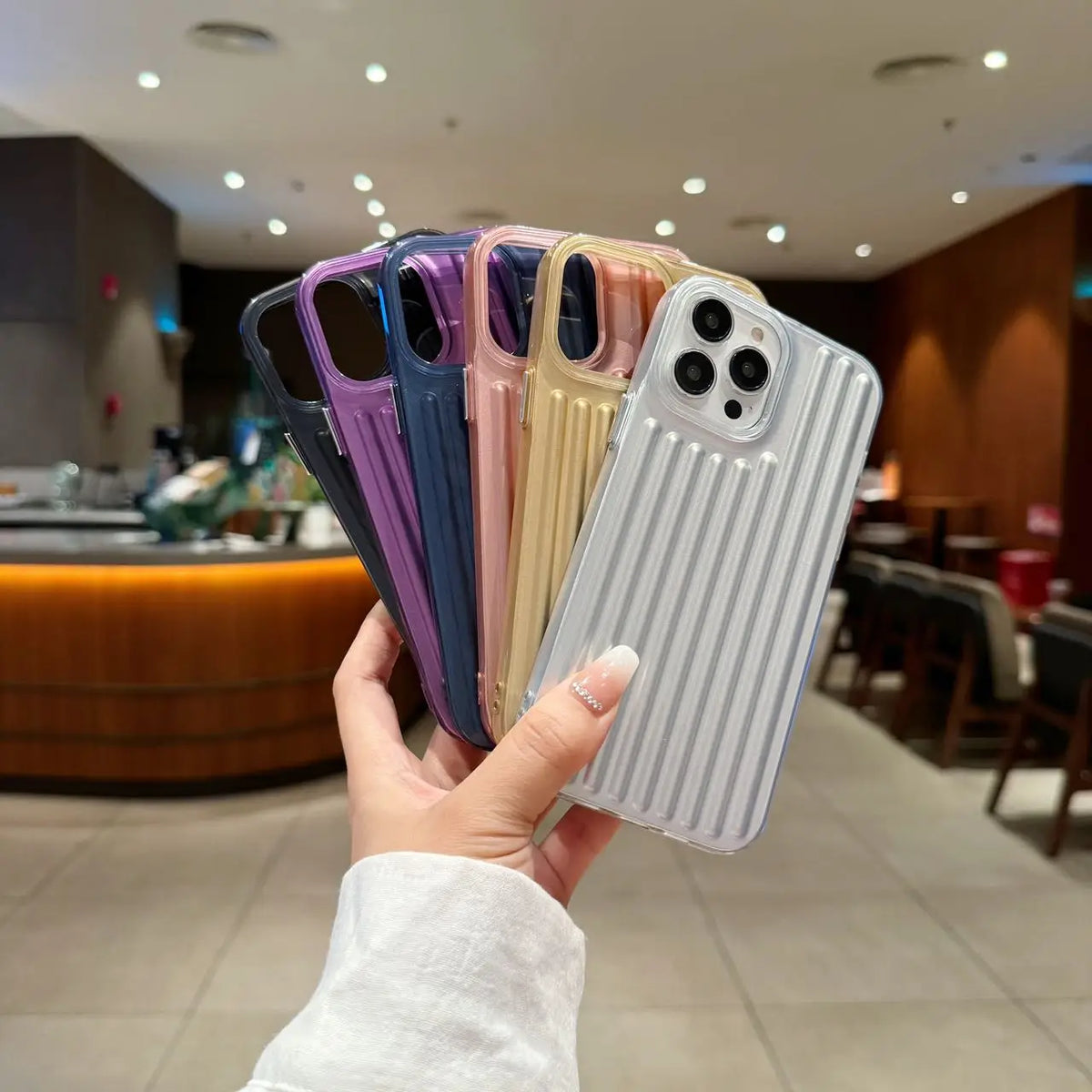 Suitcase Stripe Case
